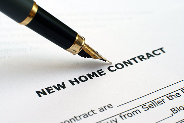 Contract for building new home