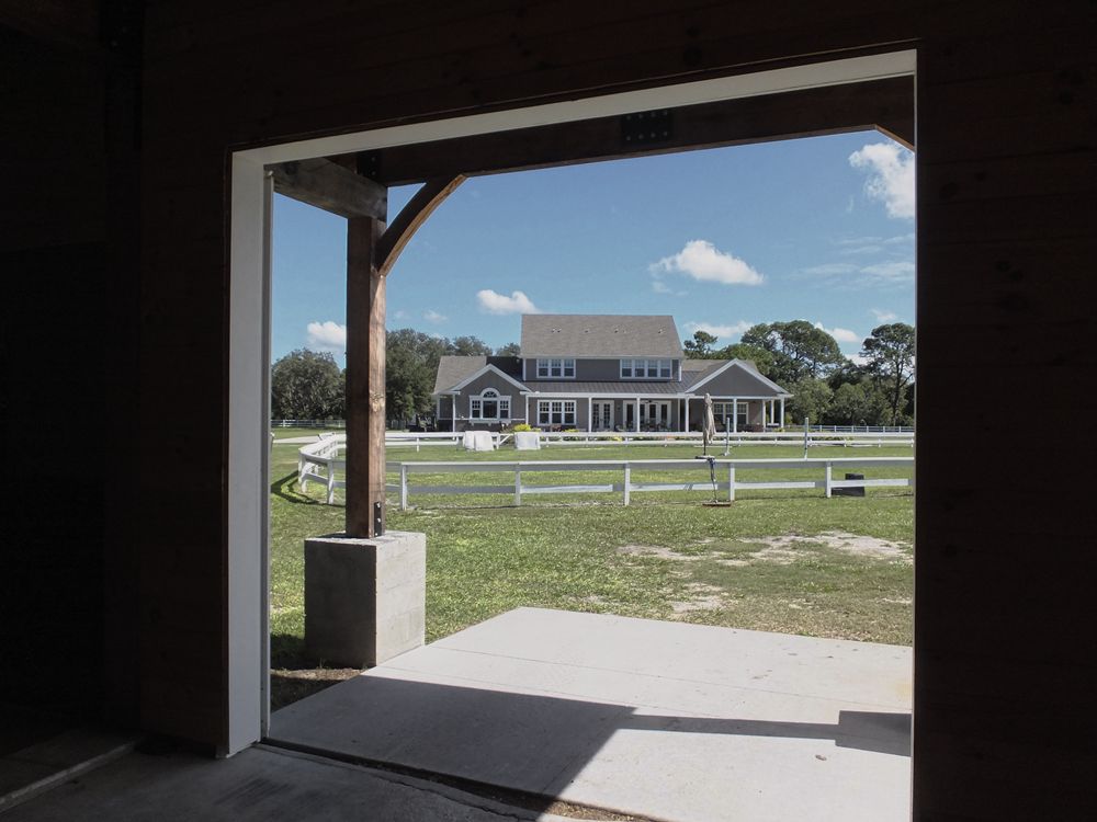 custom-built 6000 sq ft equestrian barn custom home