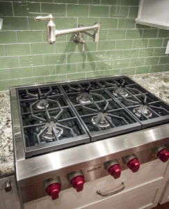 Wolf Gas Cooktop in a Custom-Built Project in Pasco County.