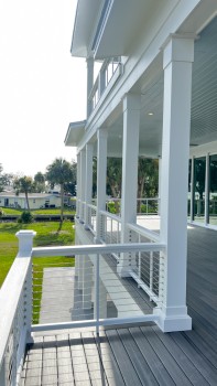 5300 sq ft 3-story custom built waterfront home - rear porch