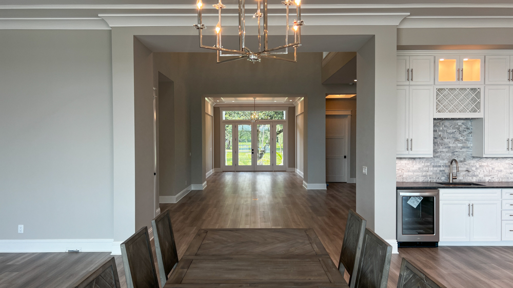 Interior photo of custom-built waterfront home located in Hillsborough County, FL
