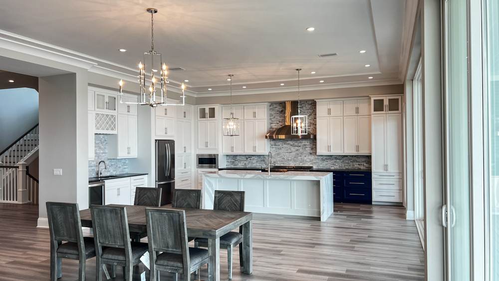 Interior photo of custom-built waterfront home located in Hillsborough County, FL
